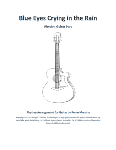 Blue Eyes Crying In The Rain (arr. Remo Moretto)