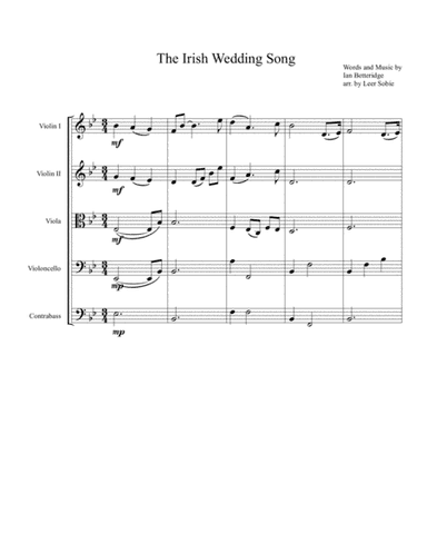 The Irish Wedding Song (arr. Leer Sobie)