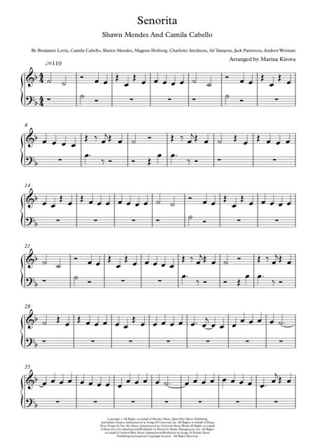 Senorita (arr. Marina Kirova)