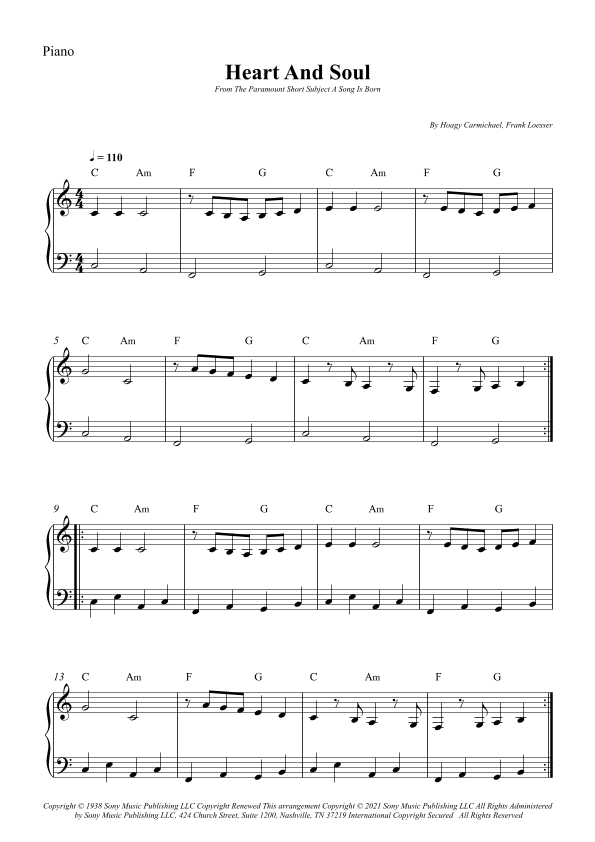Heart And Soul (arr. Wesley S. SIlva)