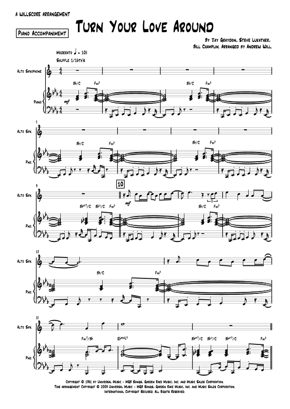 Turn Your Love Around (arr. Andrew Will)
