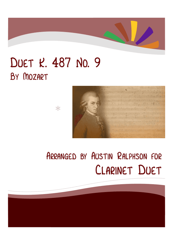 Mozart K. 487 No. 9 - clarinet duet (arr. Austin Ralphson)