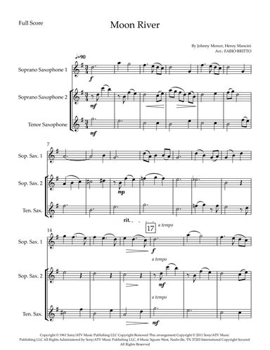 Moon River (arr. Fabio Britto)