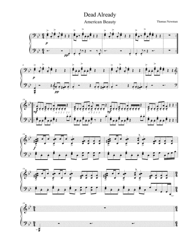 Dead Already (arr. Piano Palt)