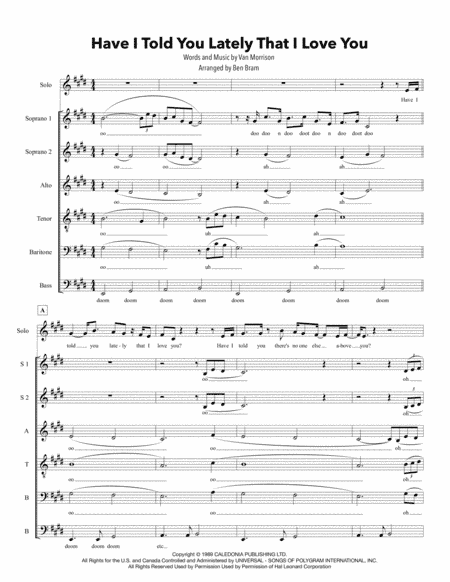 Have I Told You Lately (arr. Ben Bram)