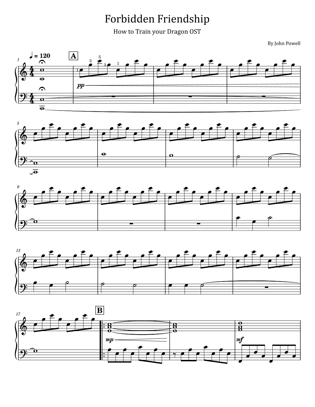 Forbidden Friendship (arr. poon)