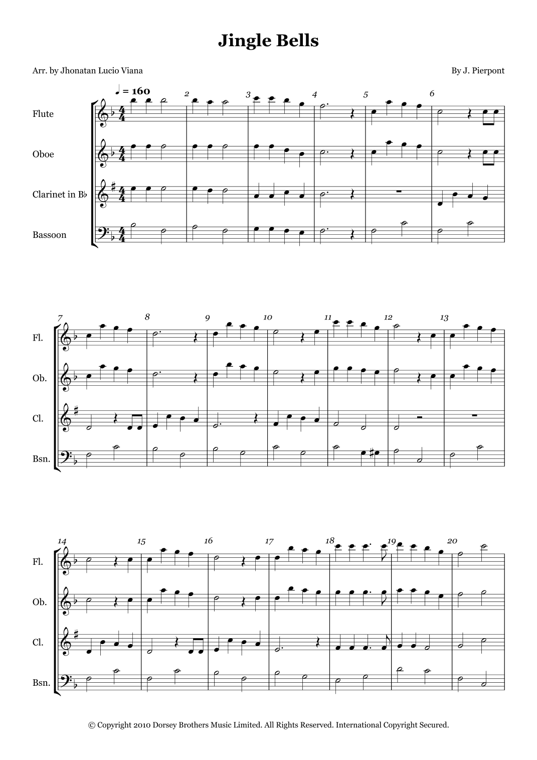 Jingle Bells (arr. Jhonatan Lucio Viana)