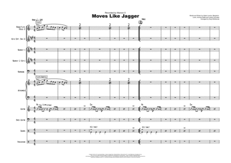 Moves Like Jagger (arr. Daryl McKenzie)