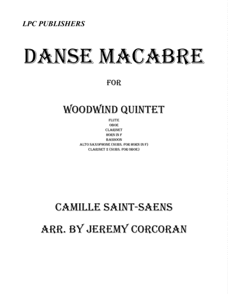 Danse Macabre for Woodwind Quintet (arr. Jeremy Corcoran)