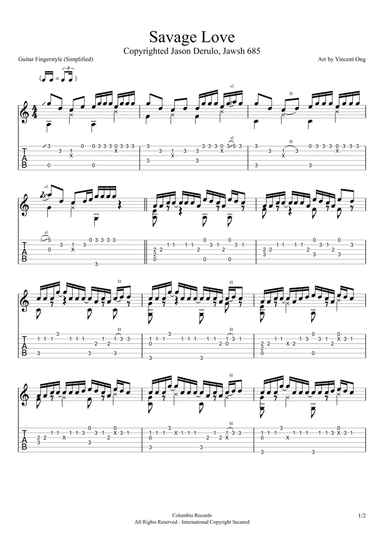Savage Love (arr. Vincent Ong)