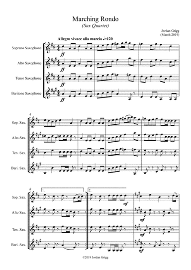 Marching Rondo (Sax Quartet)