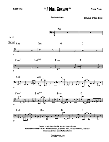I Will Survive (arr. P Welsh)