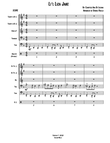 Li'l Liza Jane - New Orleans Parade Band Music - Brass Quintet - Intermediate (arr. Dennis Ruello)