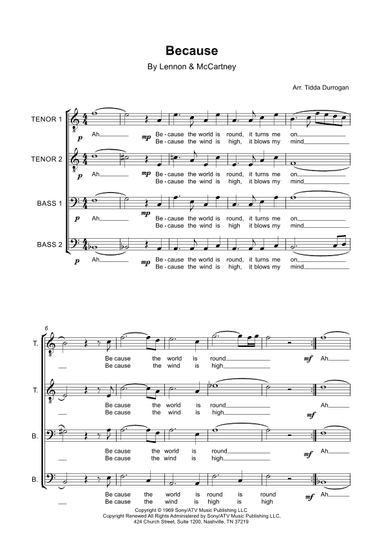 Because (arr. Tidda Durrogan)