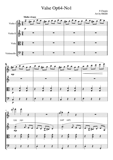 Valse op64-No1(Dog's Waltz) (arr. RKKR)