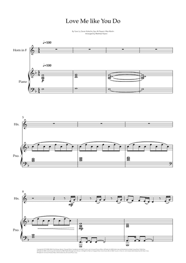 Love Me Like You Do (arr. Matthew pyeon)