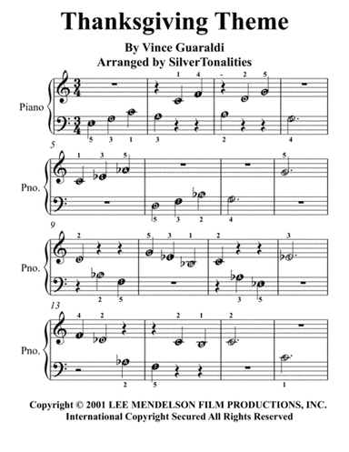 Thanksgiving Theme (arr. SilverTonalities)