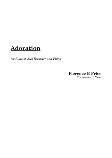Adoration (arr. Steven Nunes)