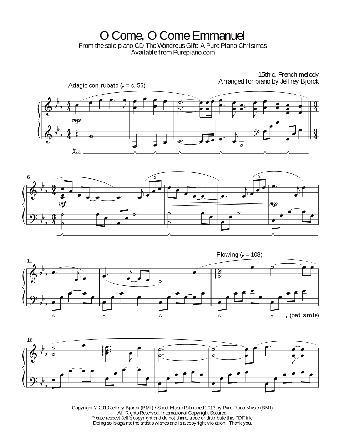 O Come, O Come Emmanuel (arr. Jeff Bjorck)