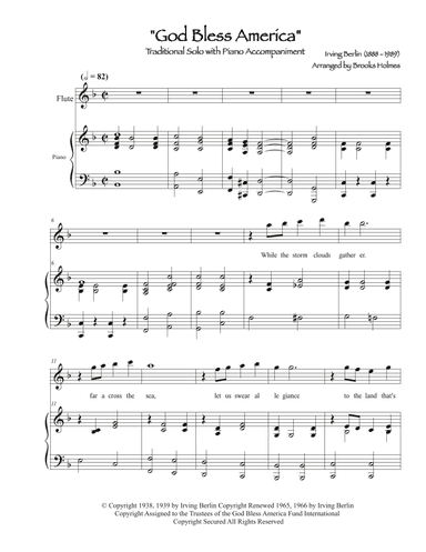 God Bless America ® (arr. Brooks Holmes)