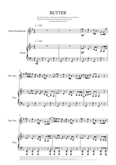 Butter (arr. Matthew pyeon)