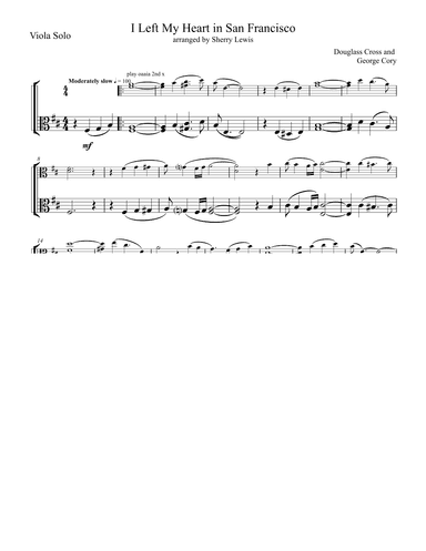 I Left My Heart In San Francisco (arr. Sherry Lewis)