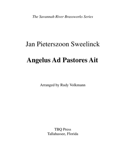 Angelus Ad Pastores Ait (arr. Rudy Volkmann)