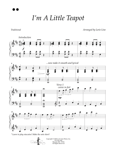 I'm A Little Teapot (arr. Lorie Line)