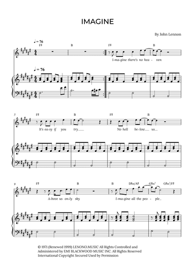 Imagine (arr. Alex Nunes Rodrigues)