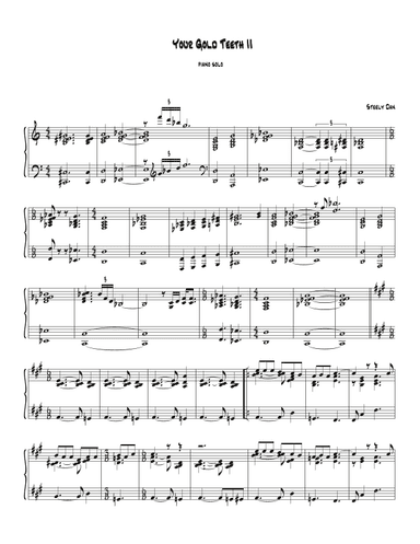 Your Gold Teeth II (arr. Biegler)