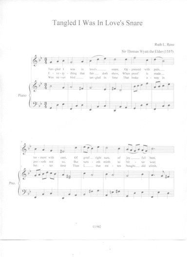 Tangled I Was In Love's Snare