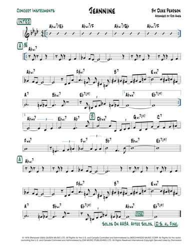 Jeannine (arr. Rob Ames)