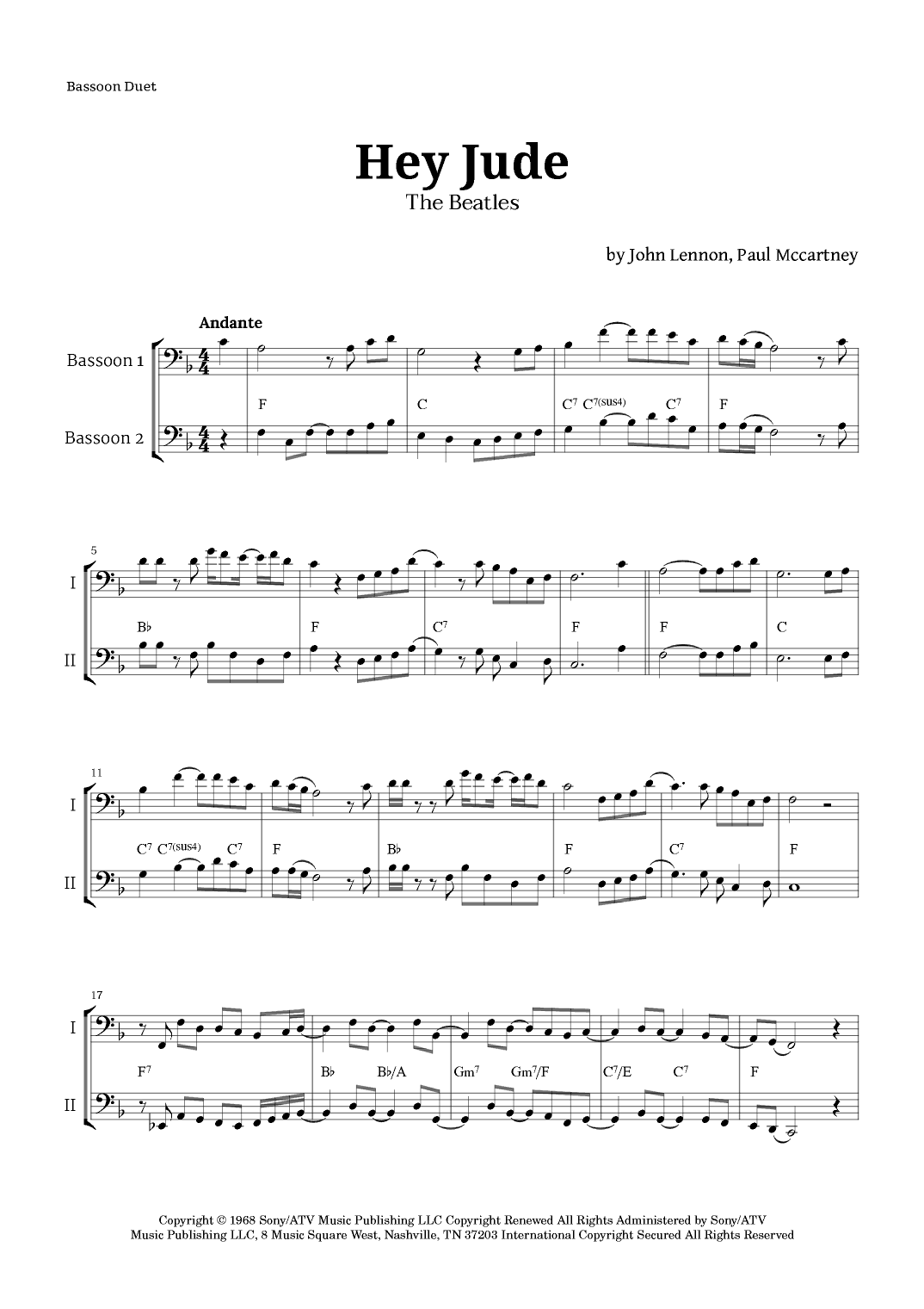 Hey Jude (arr. Langanho)