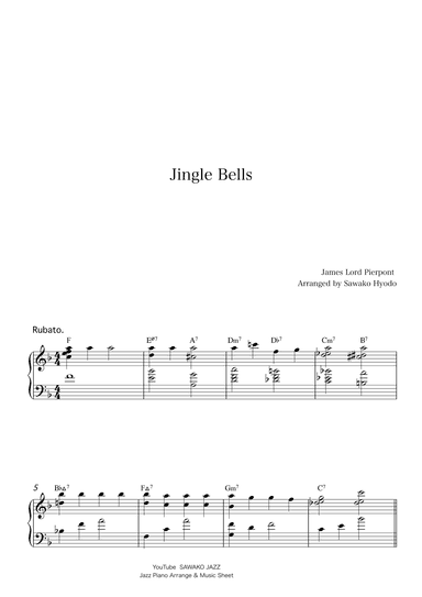 Jingle Bells(jazz piano) (arr. Sawako Hyodo)