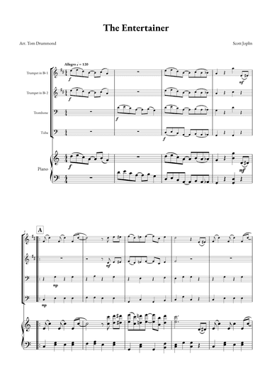 The Entertainer (arr. Tom Drummond)