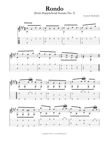 Rondo (from Harpsichord Sonata No. 3) (arr. Mark Phillips)