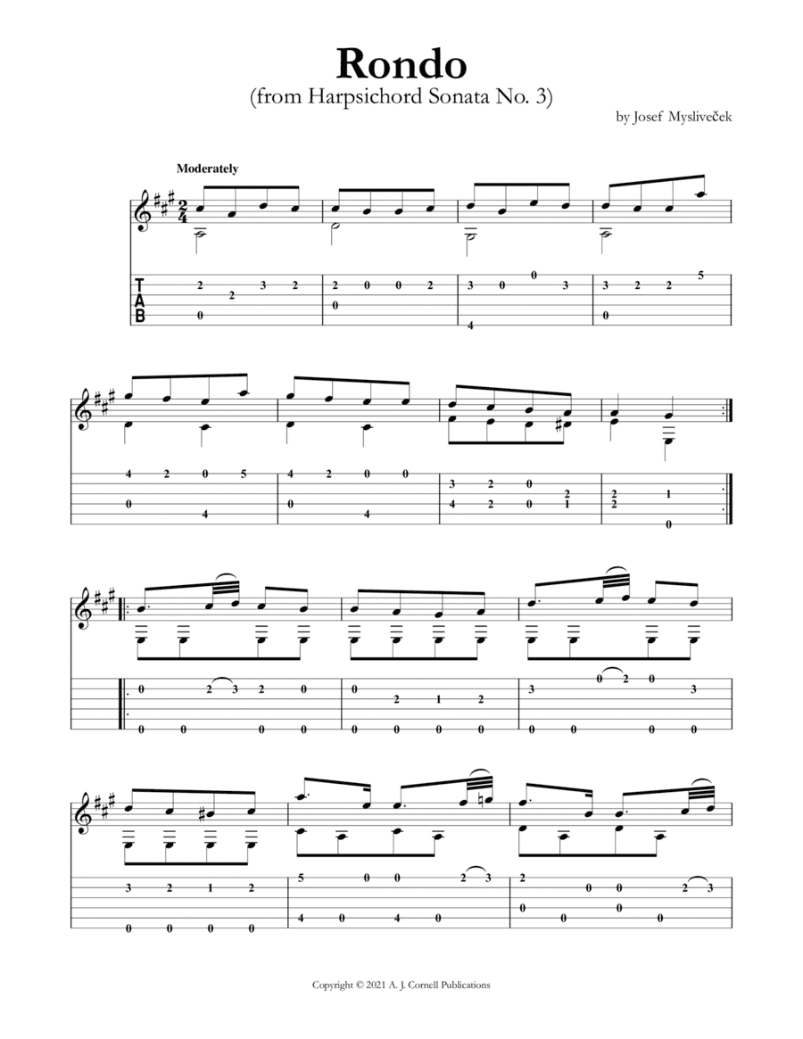 Rondo (from Harpsichord Sonata No. 3) (arr. Mark Phillips)