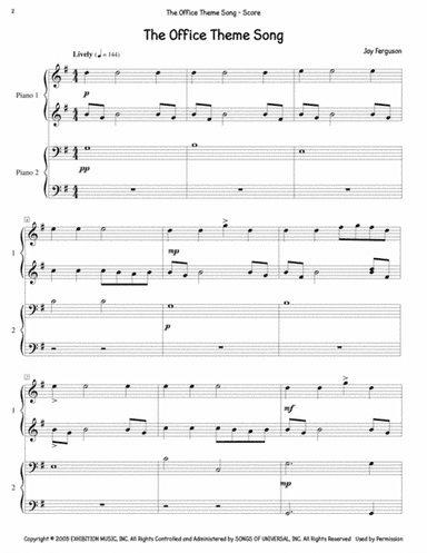The Office - Theme (arr. MEA Music)