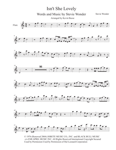 Isn't She Lovely (arr. Kevin Busse)