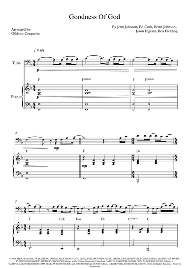 Goodness Of God (arr. Gildson Cerqueira)