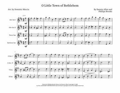 O Little Town Of Bethlehem (arr. Dominic Meccia)