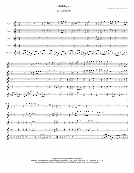 Hallelujah (arr. Faith Konidaris)