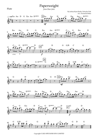 Paperweight (arr. Fernando Britto)