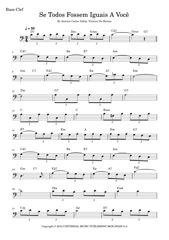 Se Todos Fossem Iguais A Voce (arr. Fabio Eduardo de Oliveira)