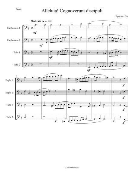 Alleluia! Cognoverunt discipuli (arr. Tim Olt)