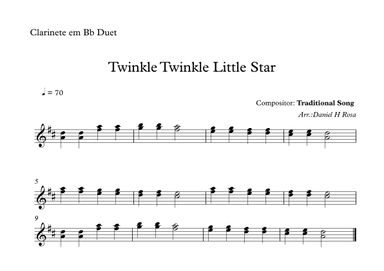 Twinkle Twinkle Little Star (arr. Daniel Rosa)