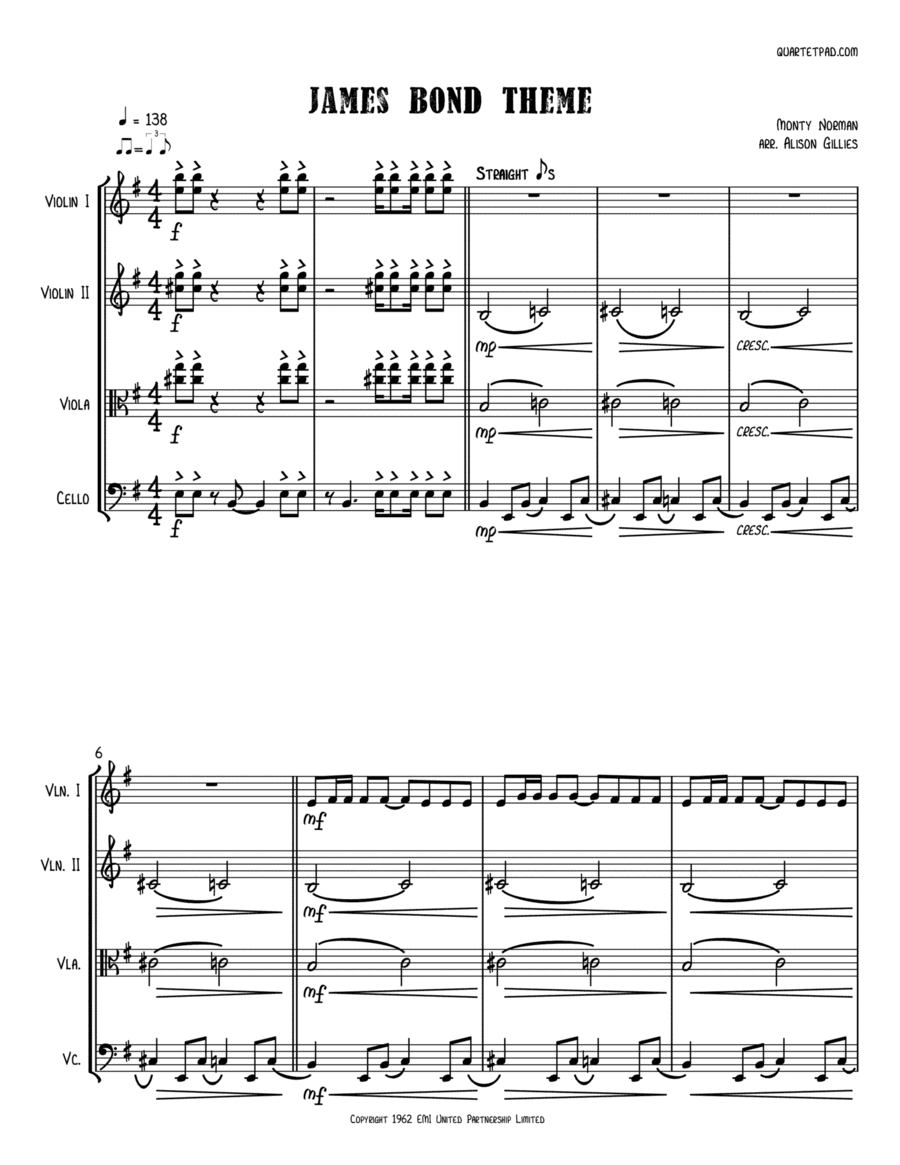 James Bond Theme (arr. Alison Gillies)