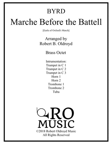 Earle of Oxford March [Marche Before the Battell] for Brass Octet (arr. Robert B. Oldroyd)