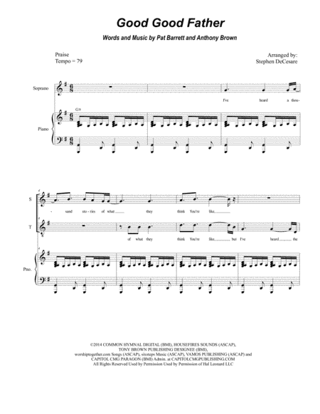 Good Good Father (arr. Stephen DeCesare)