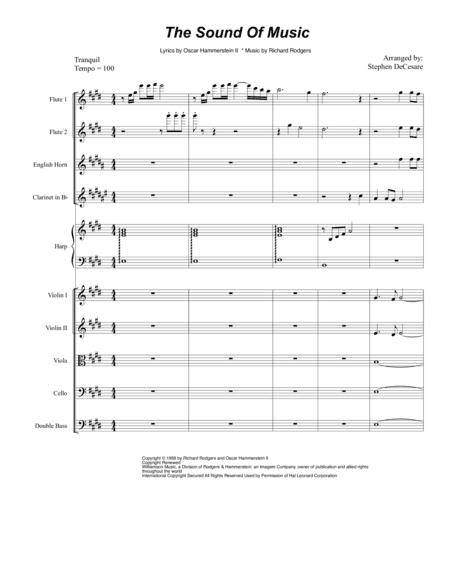 The Sound Of Music (arr. Stephen DeCesare)